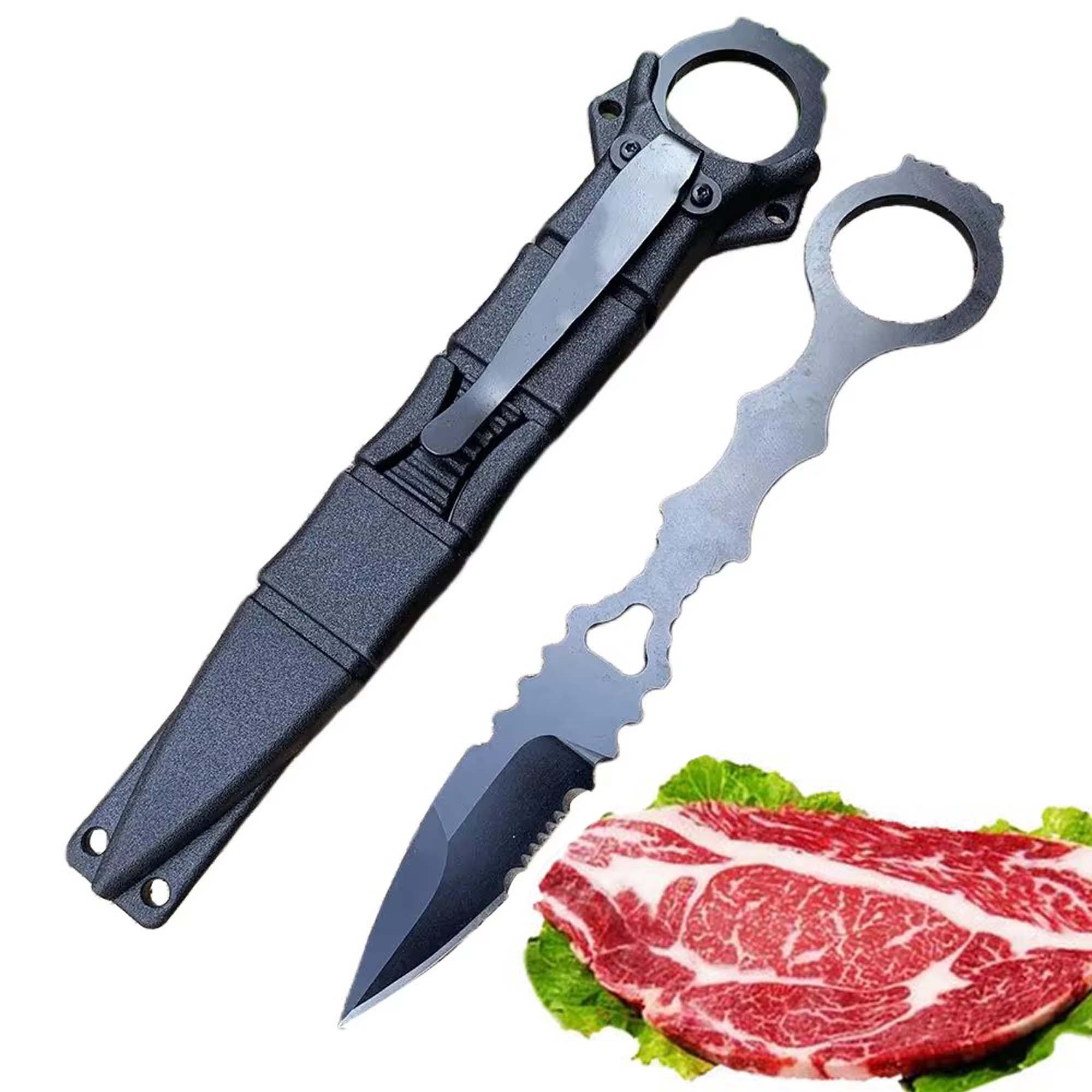 Bushcraft Knife Fixed - Przenośny nóż outdoorowy, nóż survivalowy, nóż